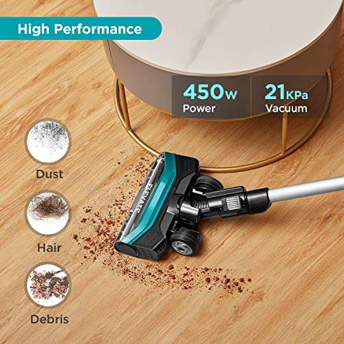 Eureka H11 Cordless Vacuum Cleaner, 2-in-1 Powerful Suction Battery with LED Display & Wall Mount Up to 65 Minutes Runtime £169.99 at Amazon
