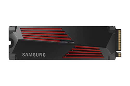 Samsung 990 PRO Heatsink 2TB PCIe 4.0 (up to 7,450MB/s) NVMe M.2 (2280) Internal Solid State Drive (SSD) (MZ-V9P2T0CW)