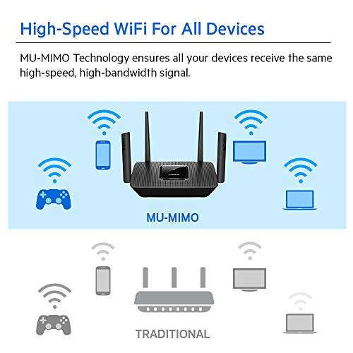 Linksys MR9000 Tri-Band Mesh WiFi 5 Gaming Router (AC3000) - £67 @ Amazon