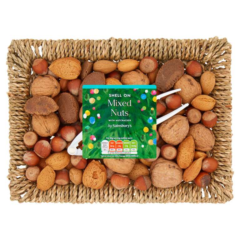 Sainsbury's Mixed Nuts in Shell with Nut Cracker 430g 25p @ Sainsbury's