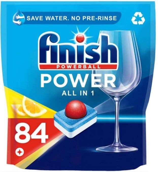 168 Finish Powerball All in One Lemon dishwater tablets for £17 @ Iceland