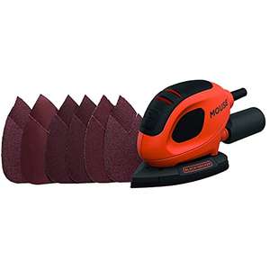 BLACK+DECKER 55 W Detail Mouse Electric Sander with 6 Sanding Sheets - £18 @ Amazon