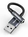 TECKNET USB to 3.5mm Jack Audio Adapter, Sold By TECKNET FBA
