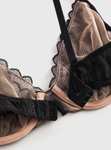 Boudoir Collection Black & Blush Pink Lace Bra - £5.10 + Free Click & Collect - @ Argos