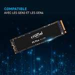 500GB - Crucial P5 Plus PCIe Gen 4 x4 NVMe SSD - 6600MB/s, 3D TLC, 1GB Dram Cache, PS5 Compatible (cheaper with fee-free card)