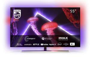 Philips 55OLED807 4-Sided Ambilight 55” 4K/120Hz HDMI 2.1 Ultra HD OLED Android TV With 6 Year Guarantee VIP Price - w/Code
