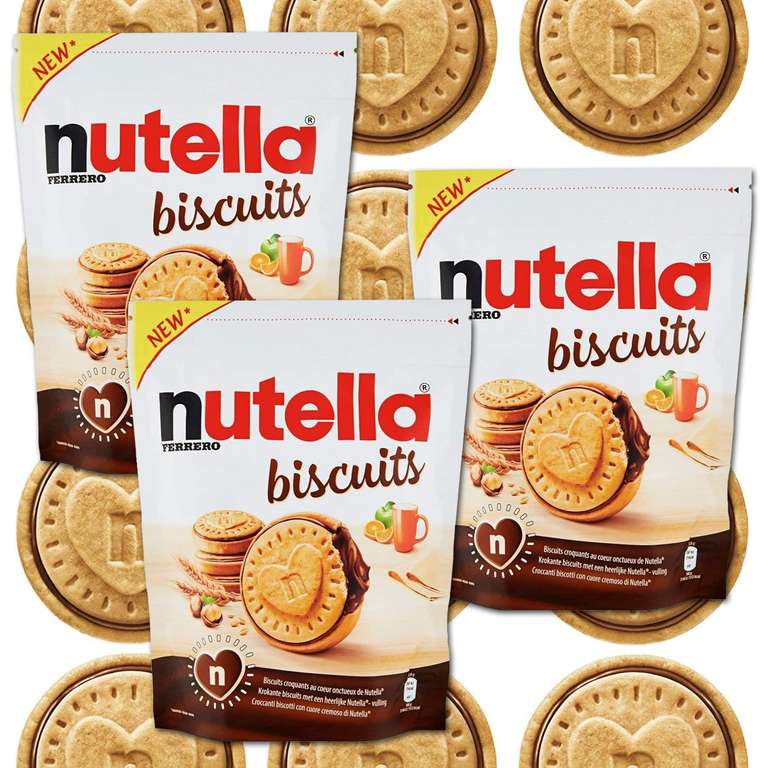 3 x Ferrero Nutella Biscuits Resealable 276g Pouches - £7 Delivered [Best Before 25/06/2022] @ Yankee Bundles