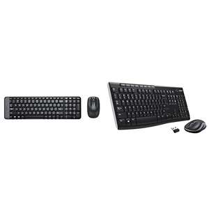 Logitech MK220 Compact Wireless Keyboard and Mouse Combo - Black & MK270 Wireless Keyboard and Mouse Combo for Windows.