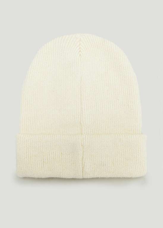 Ecru Ribbed Beanie Hat for £2.50 + free collection @ Matalan