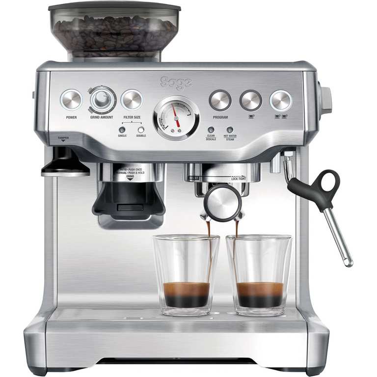 Sage The Barista Express BES875UK Bean to Cup Coffee Machine Stainless Steel - (Refurbished) - By idoodirect - W/Code (UK Mainland)