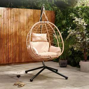 Black or Natural Rattan Single Swing Chair £199.99 delivered @ Vonhaus
