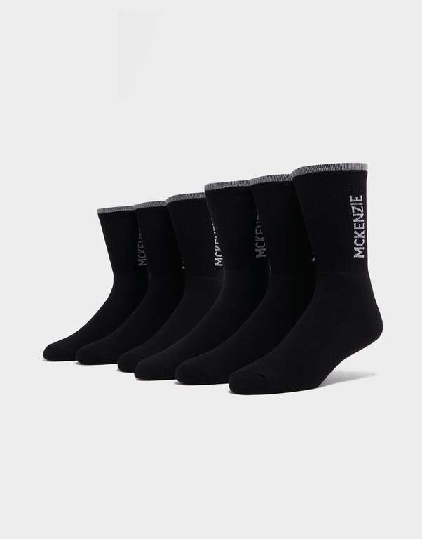 McKenzie 6-Pack Crew SocksMcKenzie 6-Pack Crew Socks £7 Free Click n Collect @ JD Sports