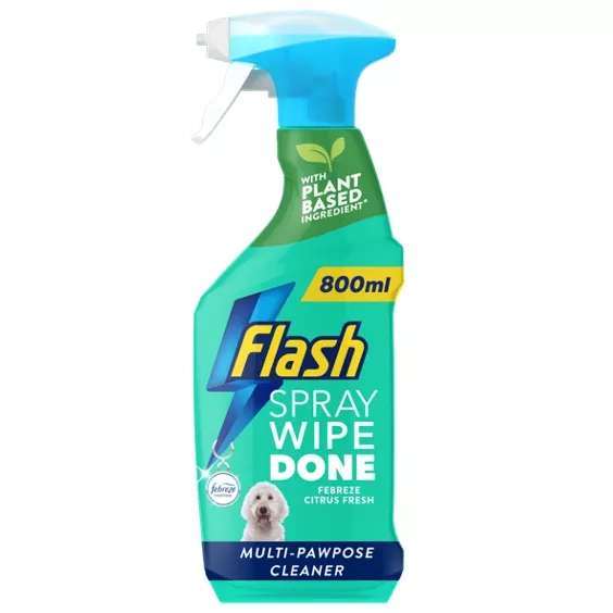 Flash Spray Wipe Done For Pet Lovers Multi Purpose Cleaning Spray +50p cash pot reward - Shirley