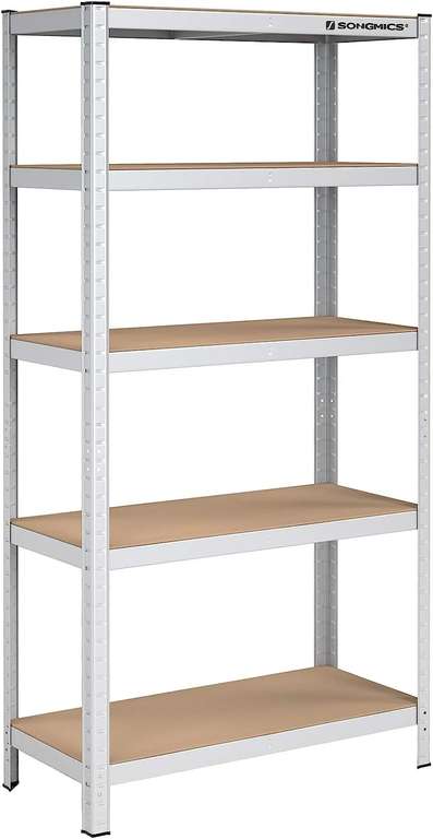 SONGMICS 5 Tier Heavy Duty Shelf - 180 x 90 x 40 cm, Load Capacity 875 kg, Tool-Free Assembly - £21.25 with code - Delivered @ Songmics
