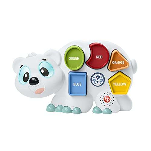 Fisher-Price Linkimals Puzzlin Shapes Polar Bear, interactive learning toy puzzle with lights and music - £15.99 @ Amazon