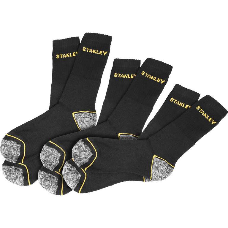 Stanley Work Socks Size 6-11 - £2.98 + Free Click & Collect Clearance @ Toolstation