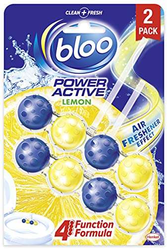 Bloo Power Active Toilet Rim Block Lemon - 2x6 pack (12 rimblocks) - £13.20 (£11.88 Subscribe & Save) @ Amazon