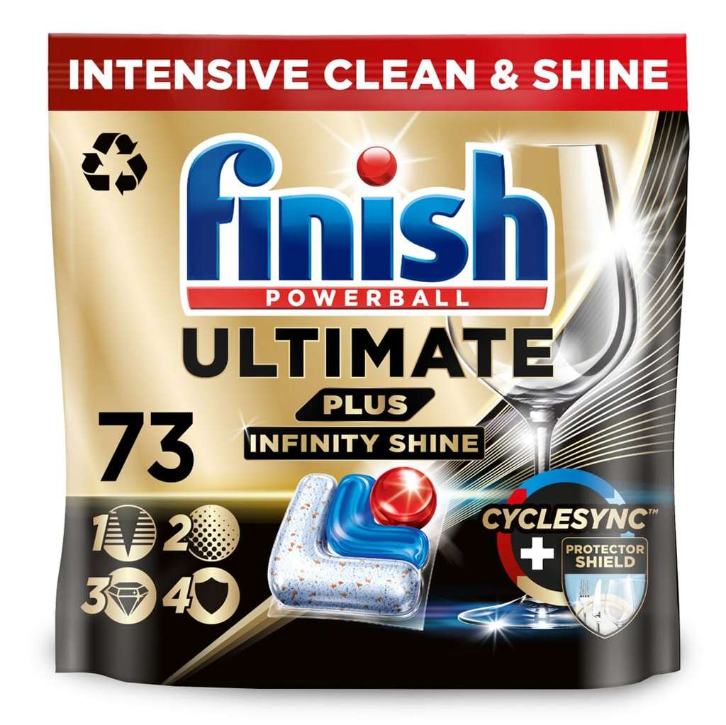 Finish Maschinenspülmittel Ultimate Plus Infinity Shine 2 x 73