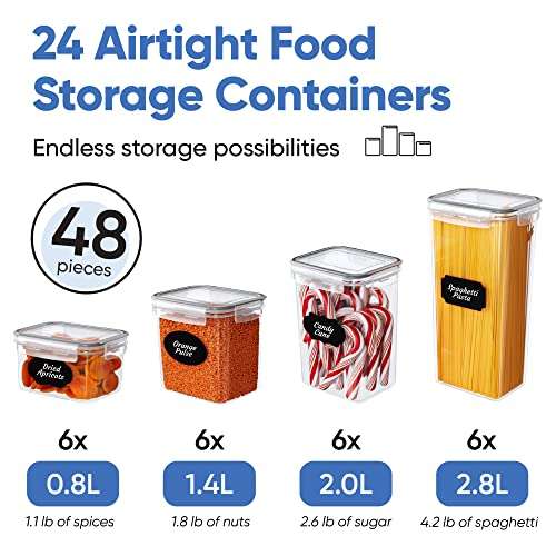  Chef's Path Extra Large Food Storage Containers with