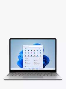 Microsoft Surface Laptop Go 2, Intel i5 Processor, 8GB RAM, 128GB SSD, 12.4" Touchscreen, Platinum - £469 With Code @ John Lewis & Partners