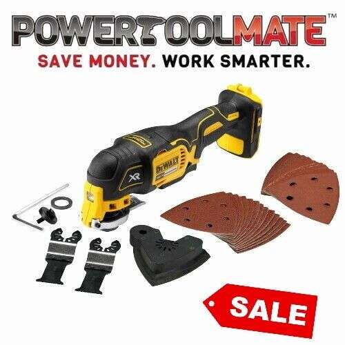 Dewalt DCS355N 18v XR Brushless oscillating multi tool naked body only - £76.79 with code, sold by power tool mate @ eBay