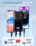 Coolreall 20000mAh Power Bank, 22.5W PD3.0 QC4.0 Fast Charging 3A USB C (In & Out), LED Display + Cable With Voucher Sold By EU-ZJD / FBA