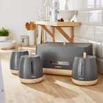 Tower Kitchen Storage Canisters, Grey - 3 Piece