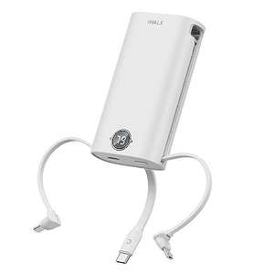 iWALK PowerSquid Portable Charger with Built-in 3 Cables, 9000mAh Ultra-Compact USB C Power Bank - Sold By iWALK-EU