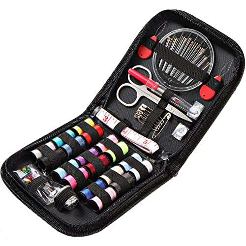 Portable Mini Sewing Kit equipped with Sewing Needles, Thread 70pcs £2.99 Sold by Lindastas-UK and Fulfilled by Amazon