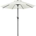 Yaheetech Garden Parasol Umbrella 2.7m (Cream / Tan) W/Voucher - Sold by Yaheetech UK