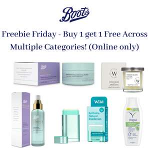 Freebie Friday - Buy 1 get 1 free across multiple categories! (Online only) + Free Click & Collect Over £15 - @ Boots