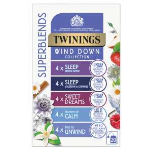Twinings Wind Down Collection Tea Selection for Relaxation, Sleep, Calm & Unwind, 20 Tea Bags - £1.50 / £1.40 S&S + voucher