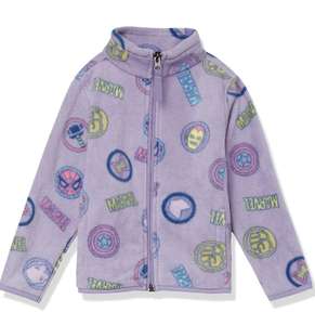 Amazon Essentials Marvel Girls Polar Fleece Full-Zip Mock Jackets size 11-12 years £6.98 at Amazon