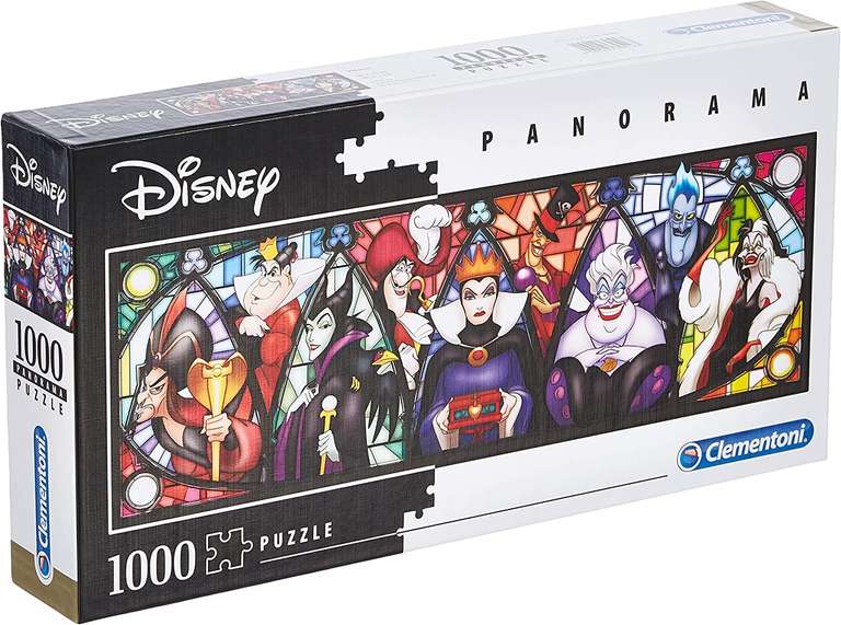 Clementoni - Disney Panorama Collection Villains - Jigsaw Puzzles 1000 pieces for Adults and Children
