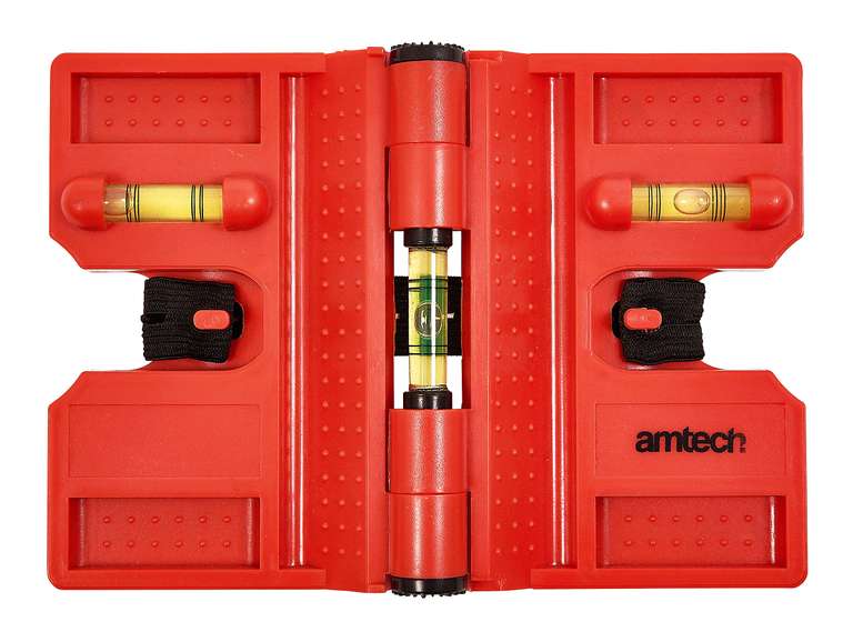 Amtech Adjustable Post Level Tool (Spirit Level for securing fence posts etc)