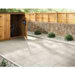Marshalls Richmond Smooth Paving Slab in Natural or Buff Colours - 450mm x 450mm x 32mm - Free Click & Collect