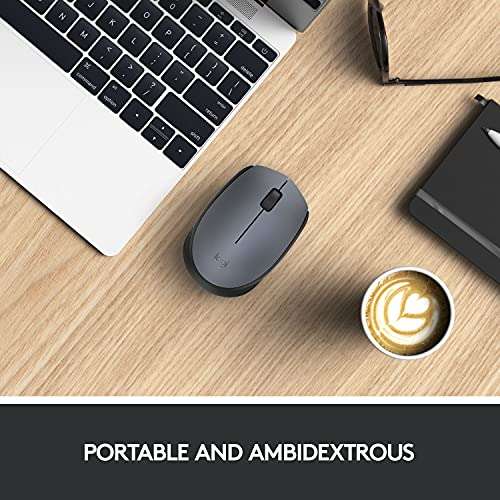 Logitech M170 Wireless Mouse, 2.4GHz with USB Nano Receiver, Optical Tracking, 12-Months Battery Life, Ambidextrous - £6.89 @ Amazon