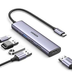 UGREEN Revodok USB C Hub, 5-in-1 USB C Multiport Adapter with 100W PD, 4K HDMI, 3 USB-A Data Ports, Sold by UGREEN GROUP LIMITED UK
