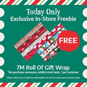 12 days of Christmas - Free Wrapping Paper instore @ Rymans