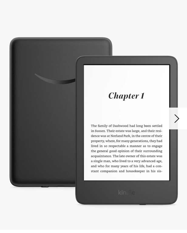 Amazon Kindle (11th Generation) eReader, 6” High Resolution Illuminated Touch Screen, 16GB (With Ad's) - £74.99 @ John Lewis & Partners