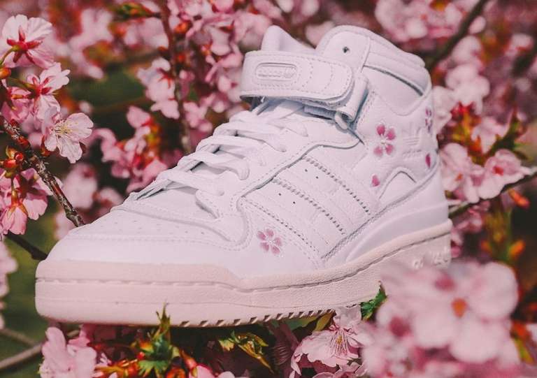 Adidas Forum Mid "Hanami" UV react colour changing cherry blossom Trainers