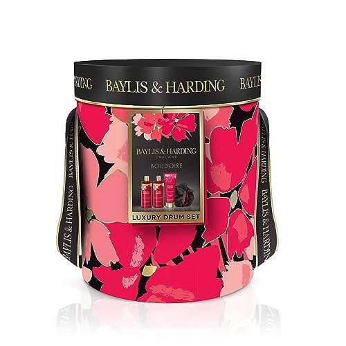Baylis & Harding Boudiore Cherry Blossom Luxury Pamper Drum Gift Set