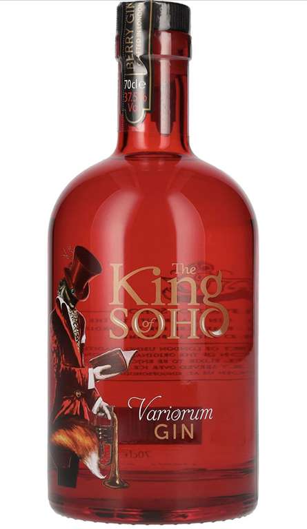The King of Soho Variorum Gin - 37.5% Vol. - 700 ml. £18.10 (possible £15.39 with S&S) @ Amazon