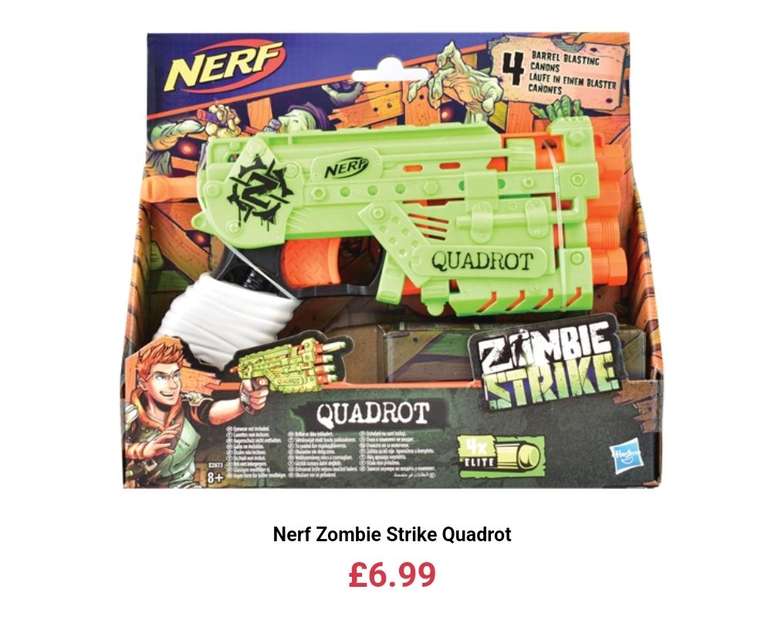 Nerf Zombie Strike Quadrot £6.99 @ FarmFoods