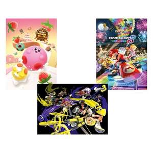 Nintendo Multiplayer Festival Poster Set - Kirby / Mario Kart /Splatoon 600 Points + Delivery
