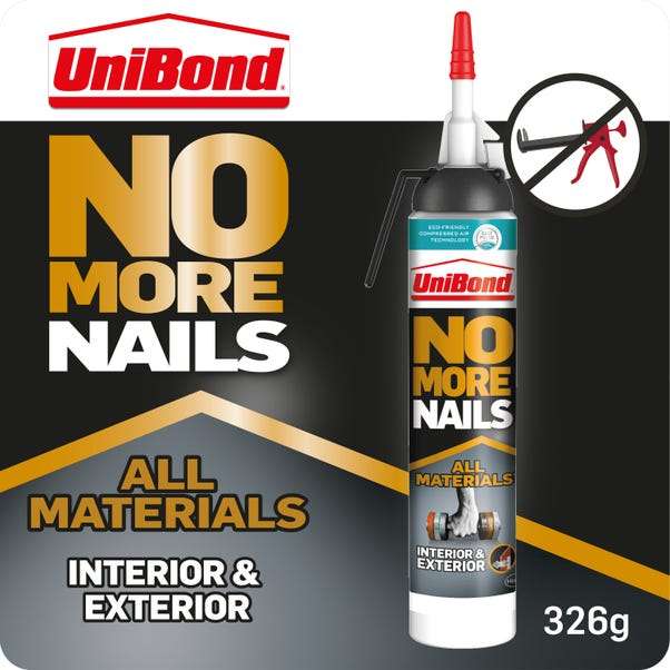 UniBond No More Nails All Materials Interior & Exterior Adhesive 290g - Sealant gun not needed - (free c&c)