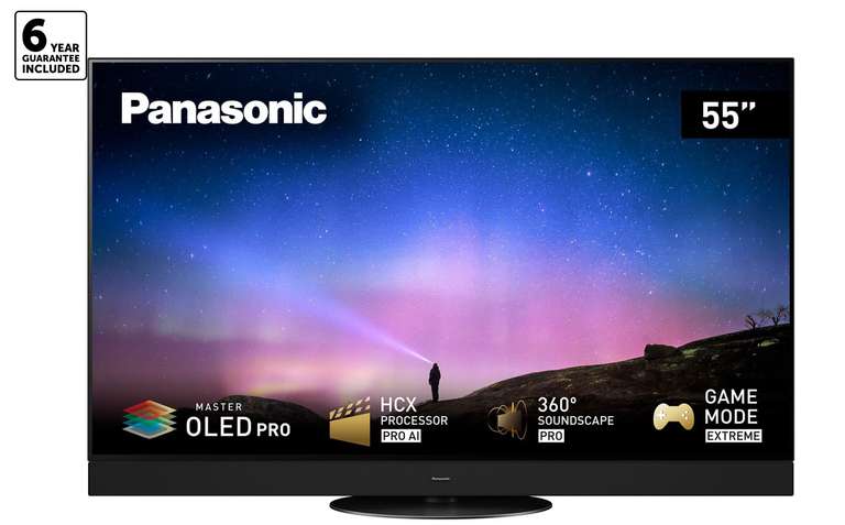 Panasonic TX55LZ2000B 55 inch OLED 4K Ultra HD HDR Smart TV Freeview Play 6 Year Warranty With Code