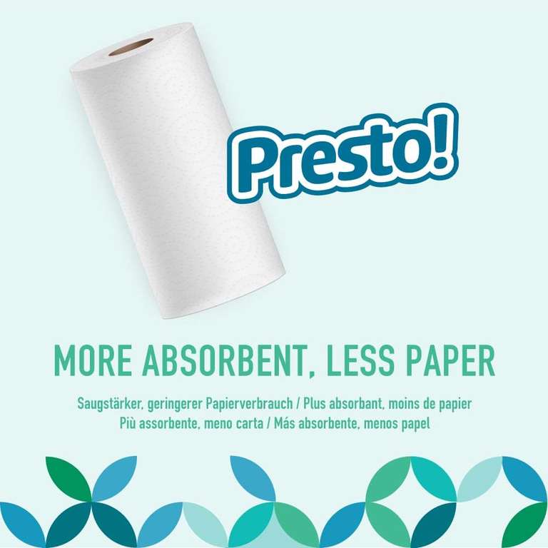Presto! Tad Kitchen Rolls Extra Absorbent x8 - £7.70 S&S / possible £6.10 with voucher