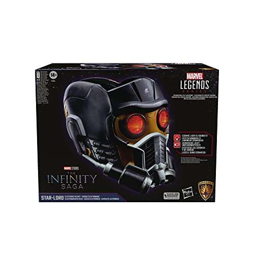 Marvel Legends Series Star-Lord Premium Electronic Roleplay Helmet with Light and Sound FX
