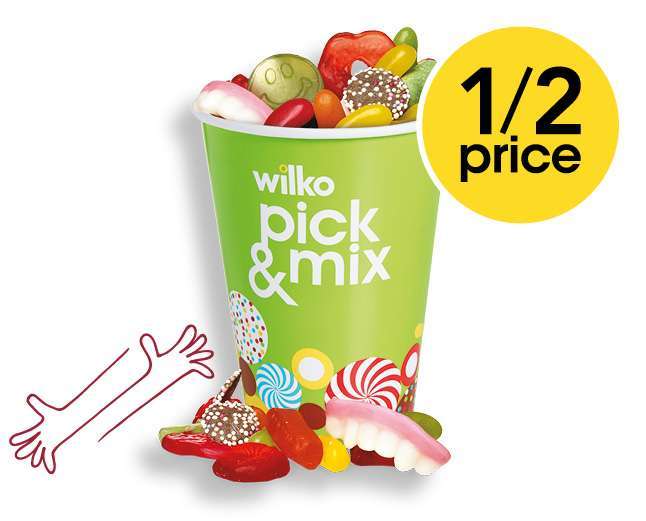Half Price Pick & Mix - Regular Cup £1 / Medium Cup £1.50 / Share Cup £2 @ Wilko